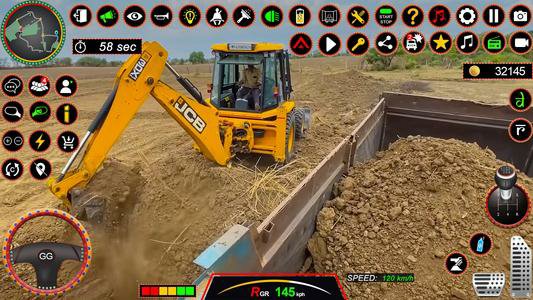 JCB 3Dx Backhoe Loader Driving