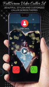 Full Screen Video Caller ID