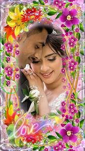 Lovely flower photo frame