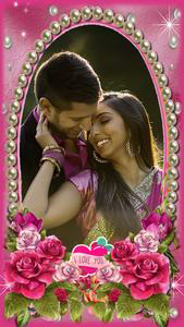 Lovely flower photo frame