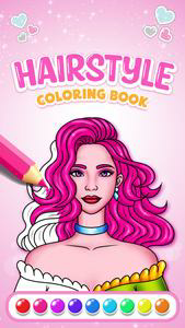 Hairstyle Coloring Book