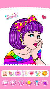 Hairstyle Coloring Book