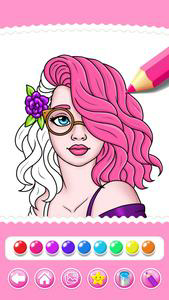 Hairstyle Coloring Book
