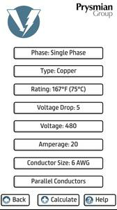 Prysmian Group Voltage Drop