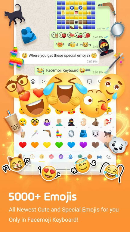 Facemoji Emoji Keyboard&FontsMod  Apk v3.2.4.2(VIP Unlocked)