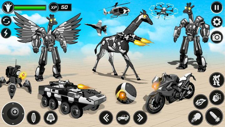 Giraffe Robot Car TransformMod  Apk v3.0.1