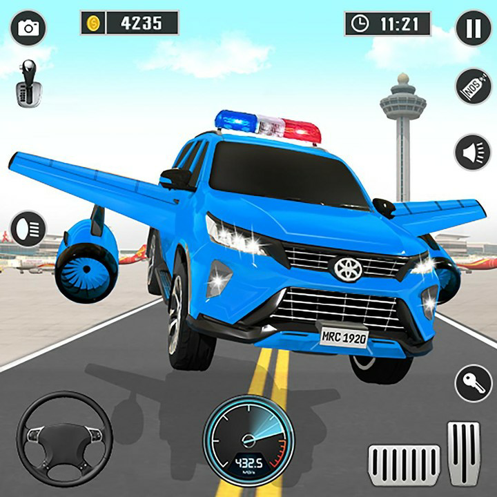 Flying Prado Car Robot GameMod  Apk v129