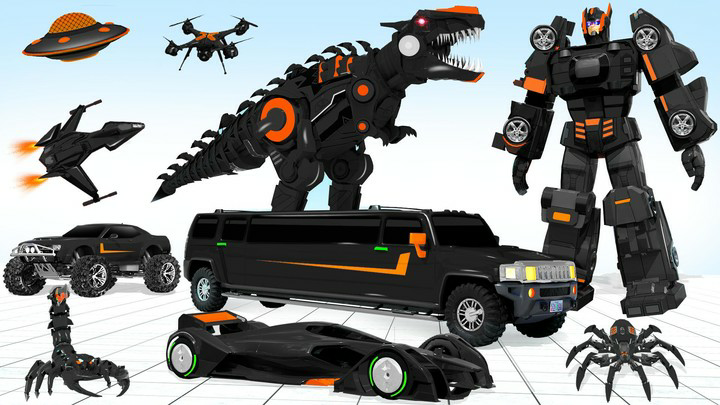 Limo Car Dino Robot Car GameMod  Apk v141
