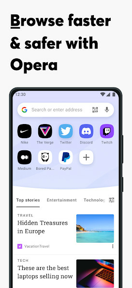 Opera Browser(Premium Unlocked)Mod  Apk v74.1.3922.71268