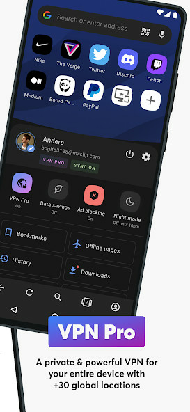 Opera Browser(Premium Unlocked)Mod  Apk v74.1.3922.71268