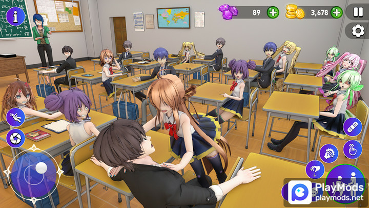 High School Love Sim Life GameMod  Apk v0.0.7(No Ads)