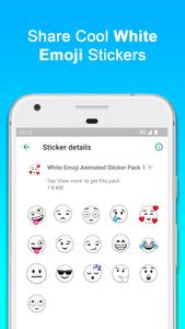 White Emoji Animated Stickers