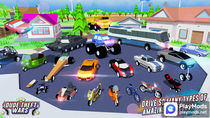 Dude Theft Wars: Online FPS Sandbox SimulatorMod  Apk v0.9.0.9B(Mod Menu)