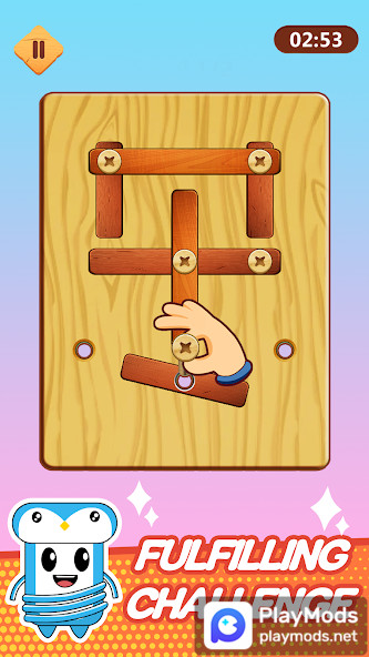 Wood Nuts & Bolts PuzzleMod  Apk v2.4(No Ads)