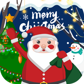 Santa Christmas Sticker & GIF