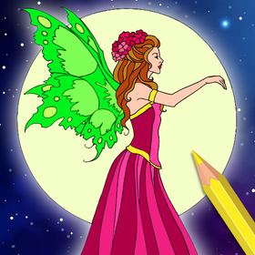 Fairy Color by Number Book