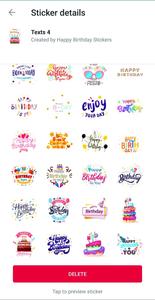 Happy Birthday Stickers