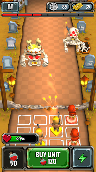 Rushero: Zombies Tower Defense Apk v1.0.1