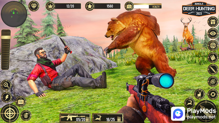 Jungle Deer Hunting Games 3DMod  Apk v3.0.2(High Gold Reward)