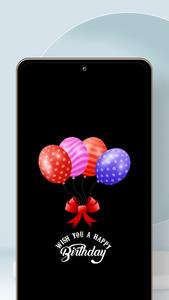 Happy birthday photo frame wit