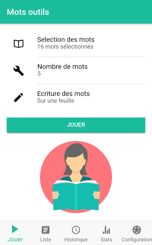 Dictée Mots outils pour CP/CE1