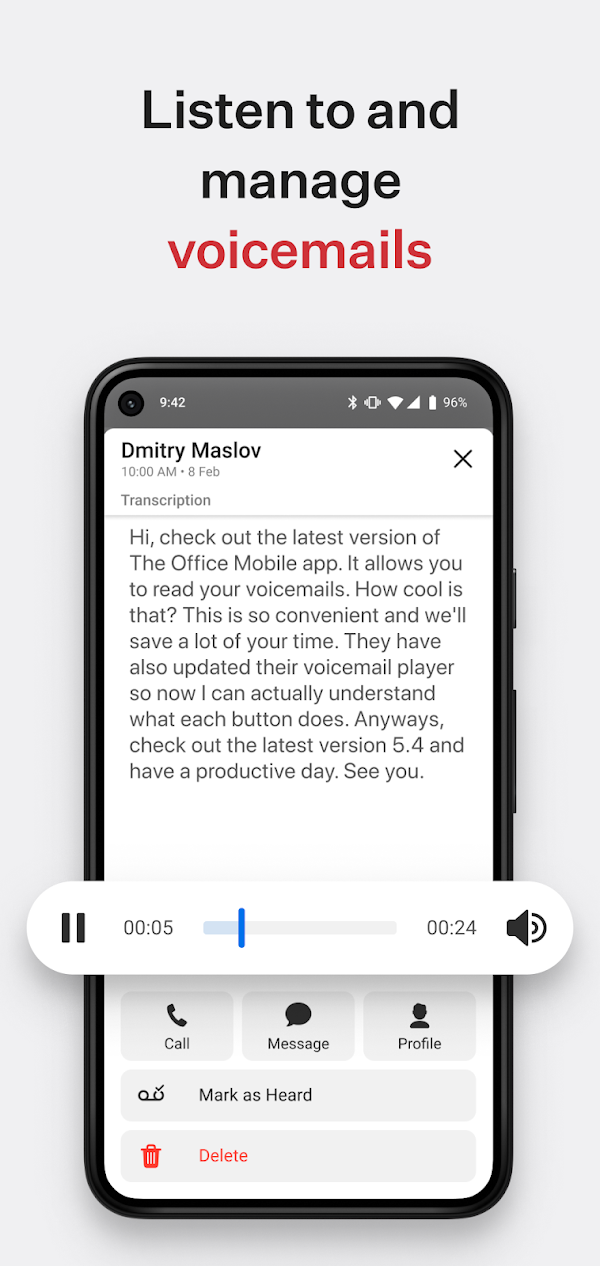 Ooma Office Business Phone App