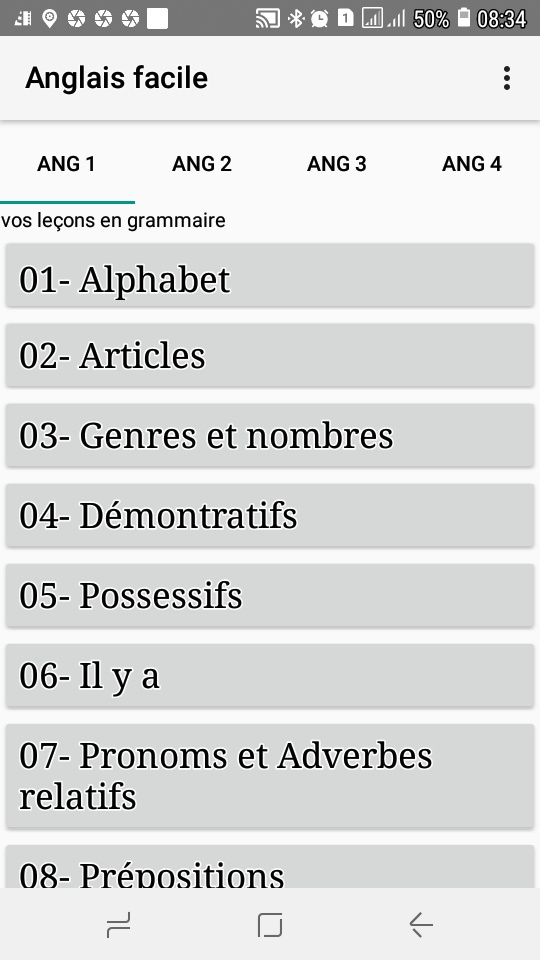 Anglais facile